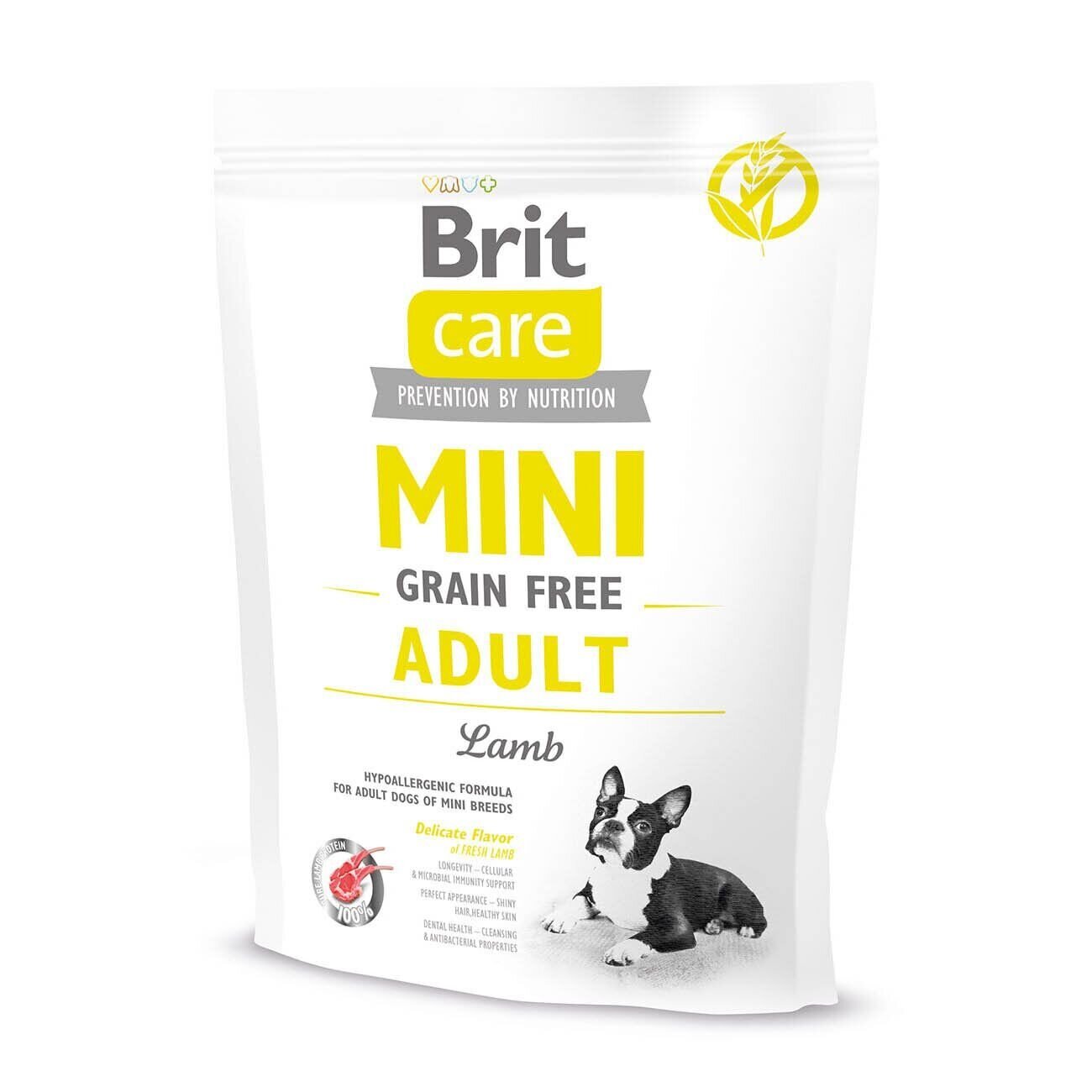 Brit Care GF Mini Adult Lamb - Сухий корм для дорослих собак мініатюрних порід 400 г (ягня)