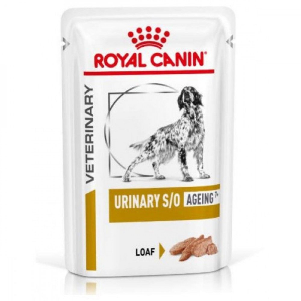Влажный корм Royal Canin Urinary S/O Ageing 7+ при мочекаменной болезни у собак старше 7 лет, 85 г
