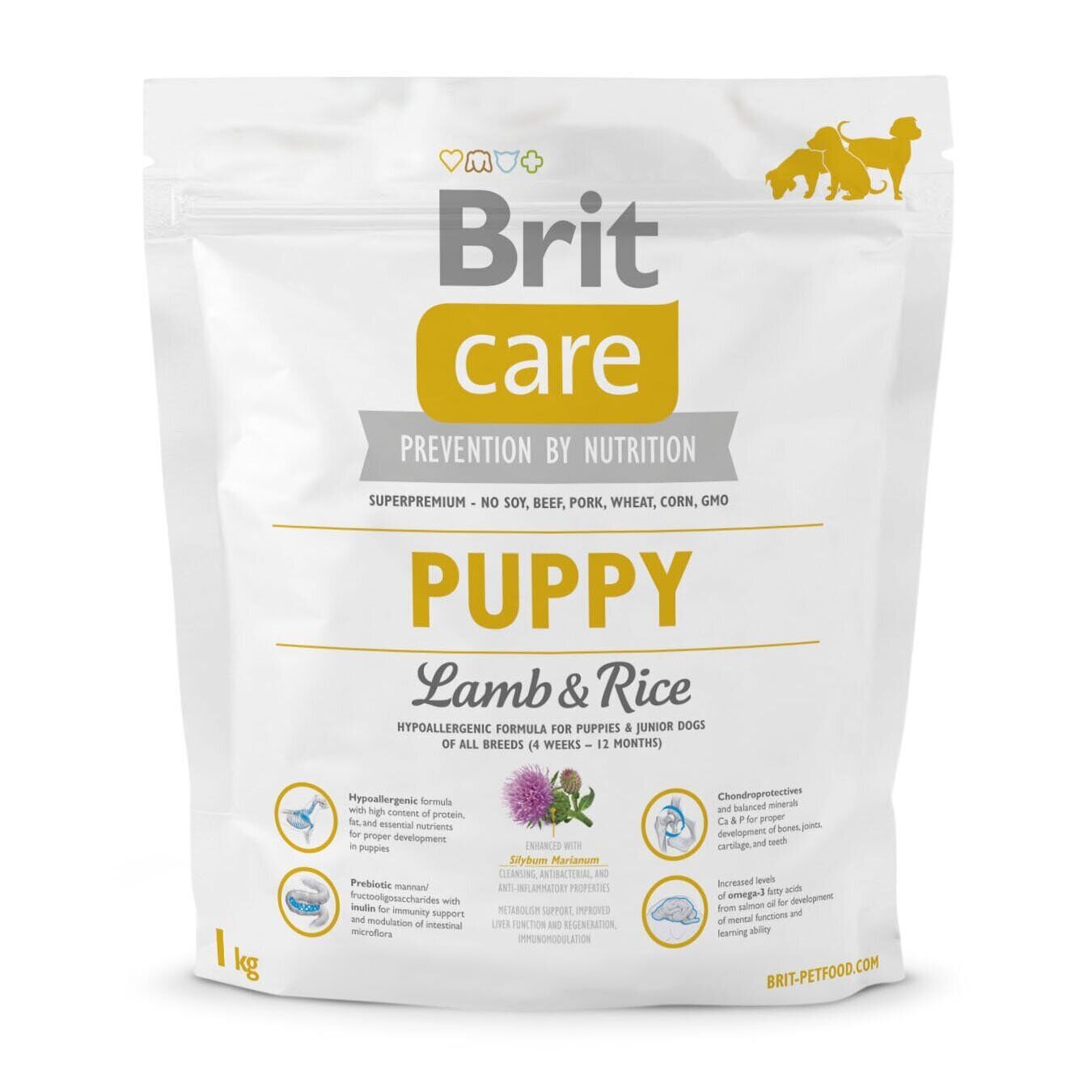 Brit Care Puppy Lamb & Rice - Сухий корм для цуценят всіх порід 1 кг (ягня і рис)