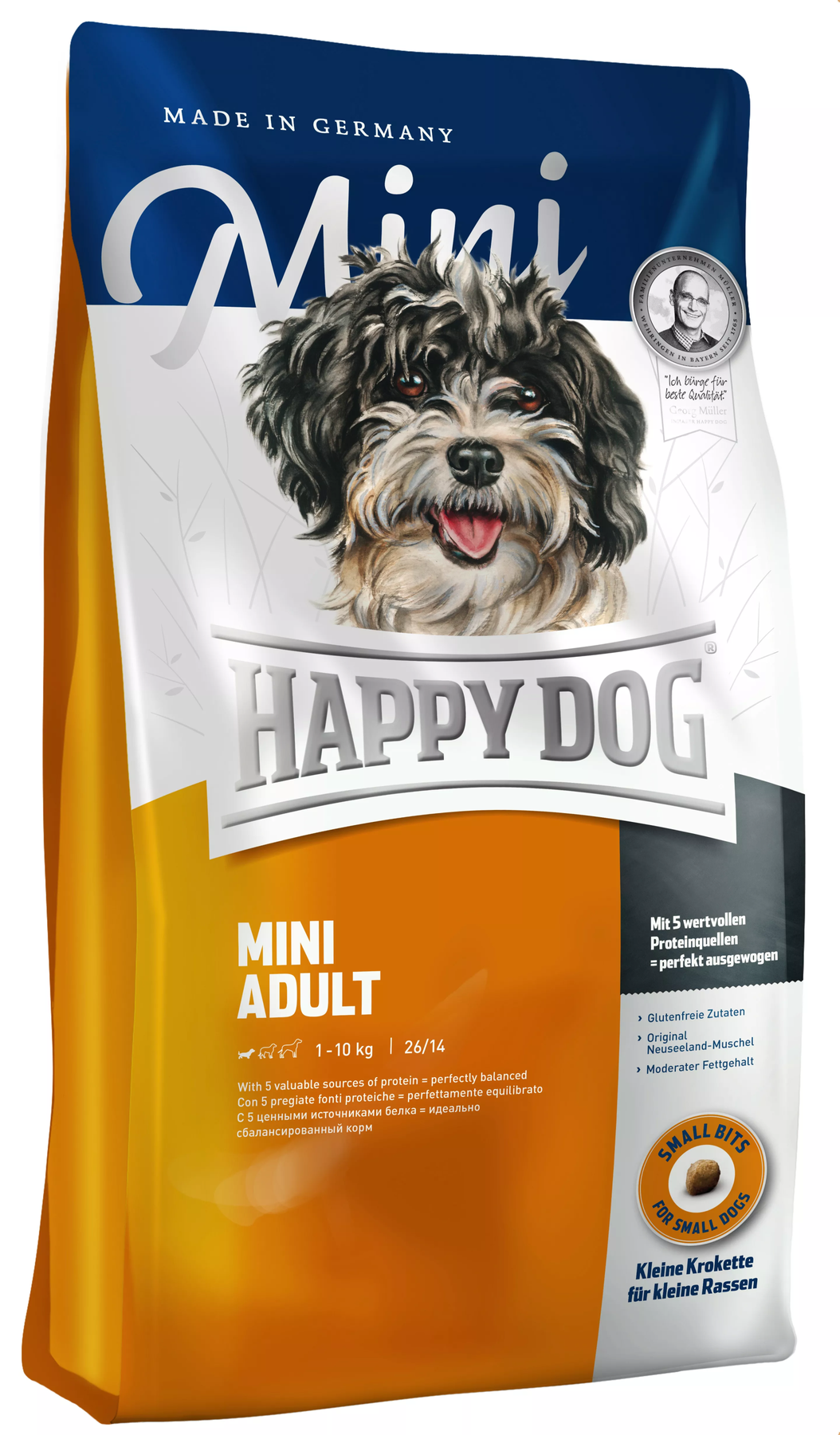 Happy Dog (Хэппи Дог) Mini - Adult Сухой корм для собак мелких пород 0,3 кг