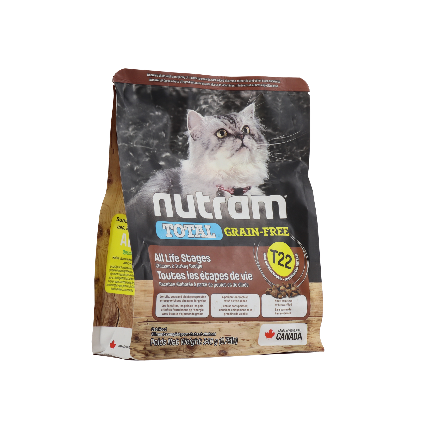 NUTRAM TOTAL GF Turkey & Chiken Cat холістик корм для котiв БЕЗ ЗЛАКІВ з індичкою та куркою 340 г