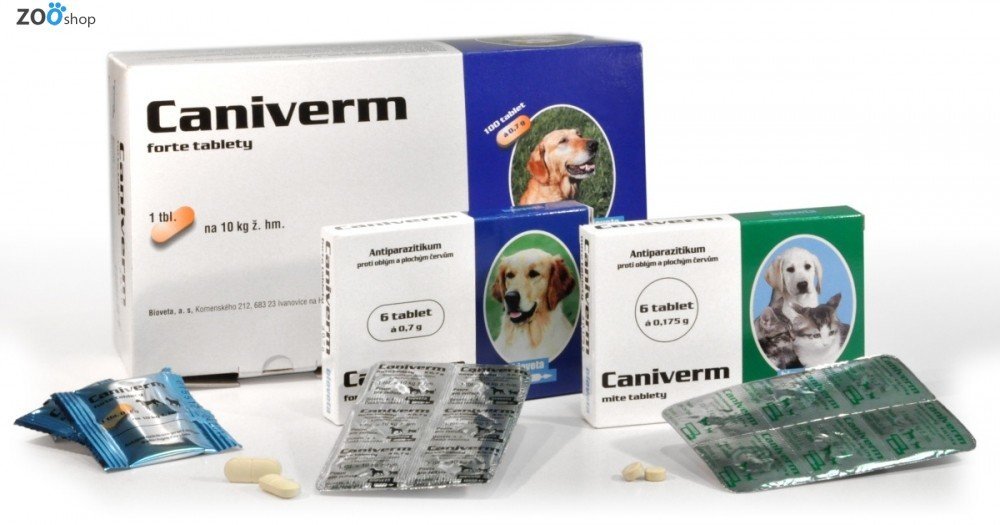 Caniverm (Каніверм) таблетки від гельмінтів для кішок і дрібних собак 0,175 мг, упаковка