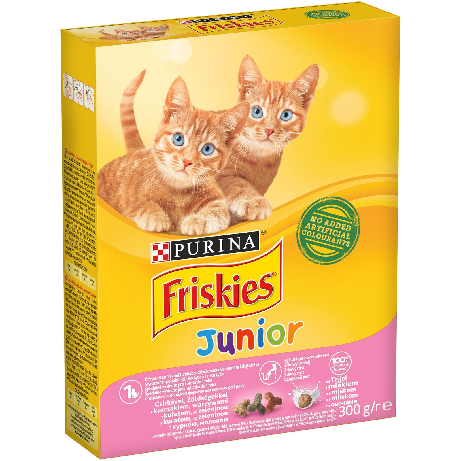 Friskies Junior - Сухий корм для кошенят з куркою, молоком і овочами 0,3 кг