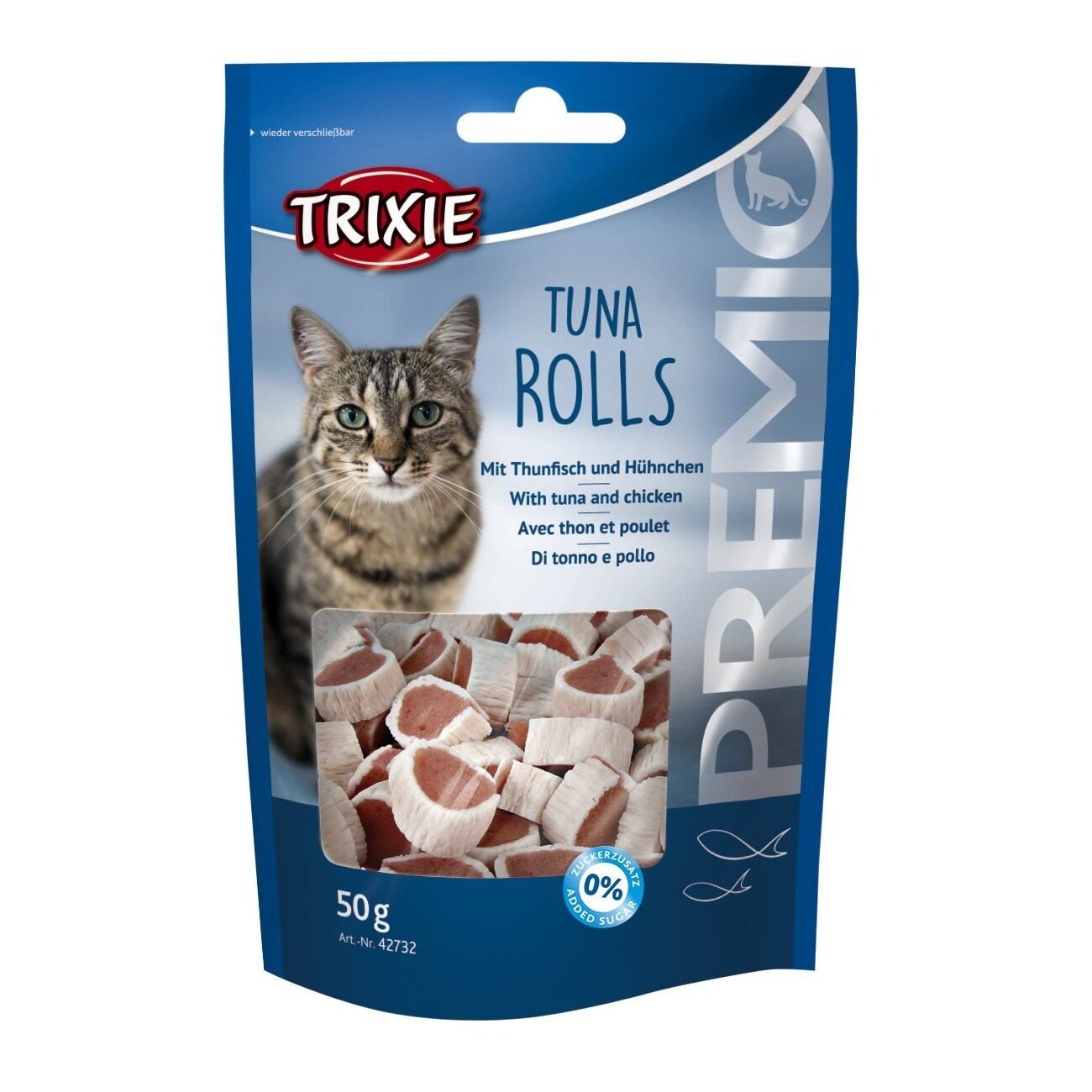 Ласощі для кішок Trixie PREMIO Tuna Rolls 50 г (курка і риба)