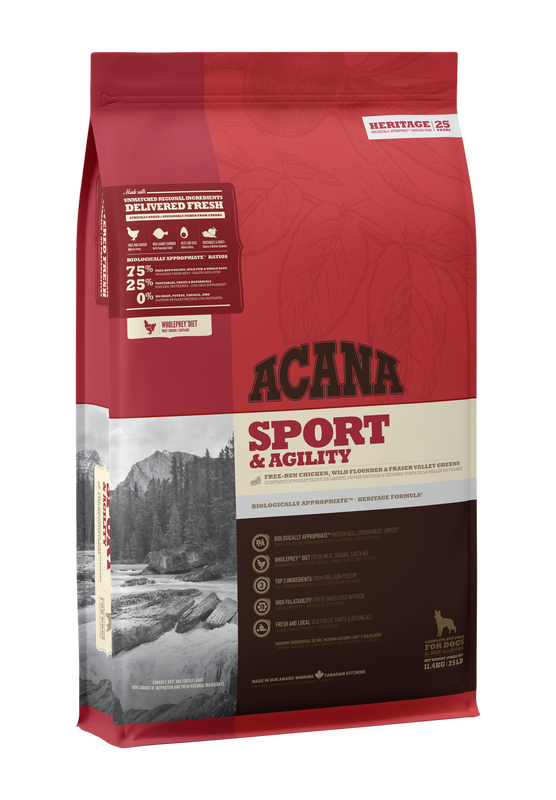 ACANA Sport & Agility Сухий корм для активних, дорослих собак всіх порід 11,4 кг