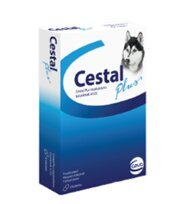 Цестал Плюс (Cestal Plus) таблетки от гельминтов для собак, упаковка