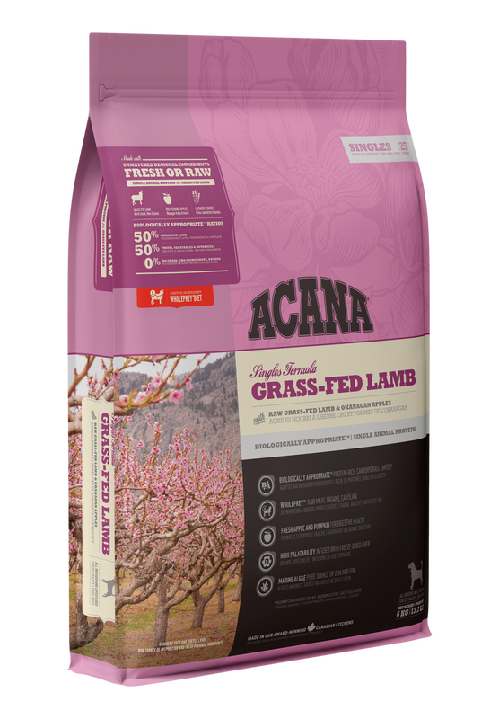 ACANA Grass-fed lamb Сухой корм для собак всех пород с ягненком 0,34 кг