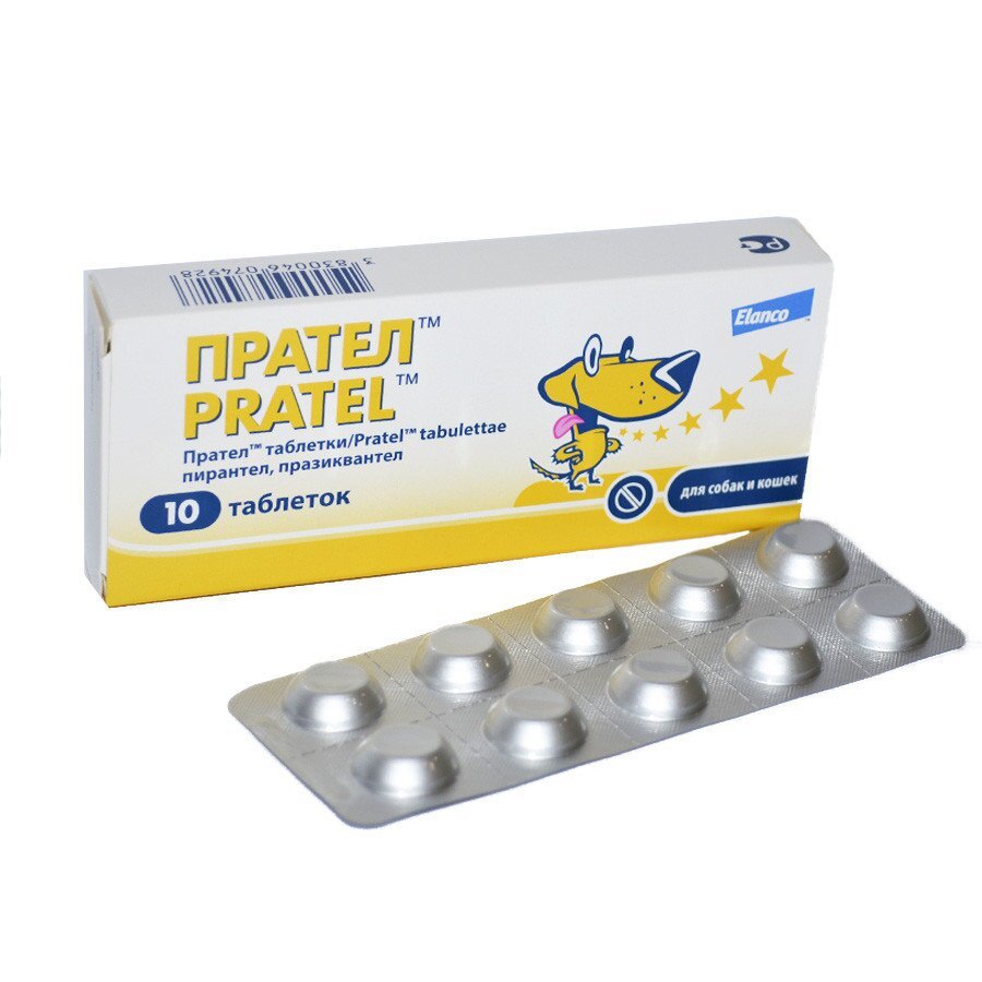 PRATEL (Прател) таблетки от гельминтов для собак и кошек, блистер